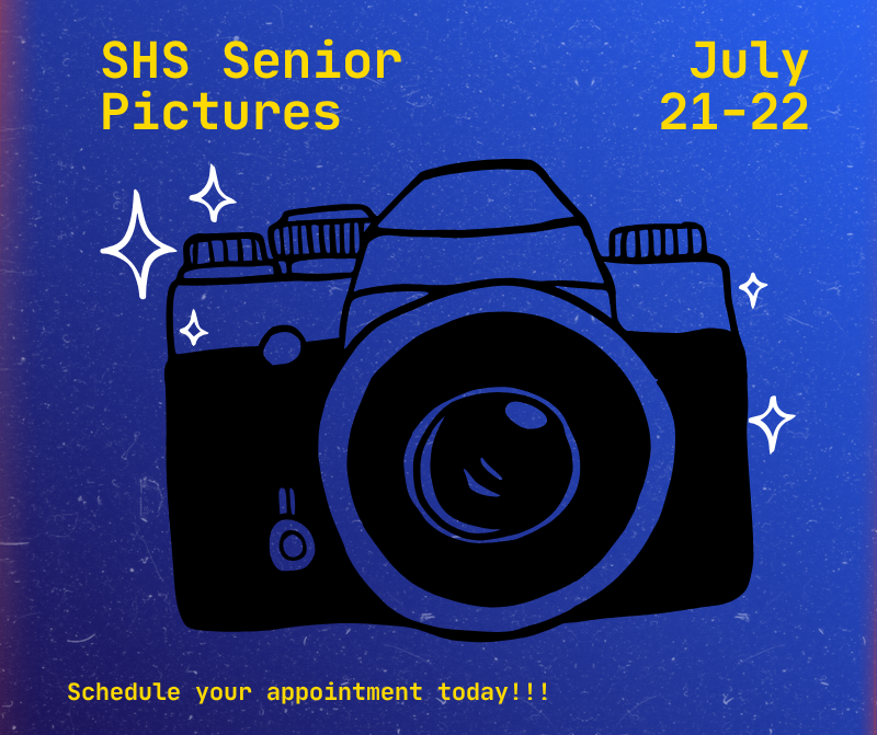 Flyer for SHS Senior Pictures (all information in article)