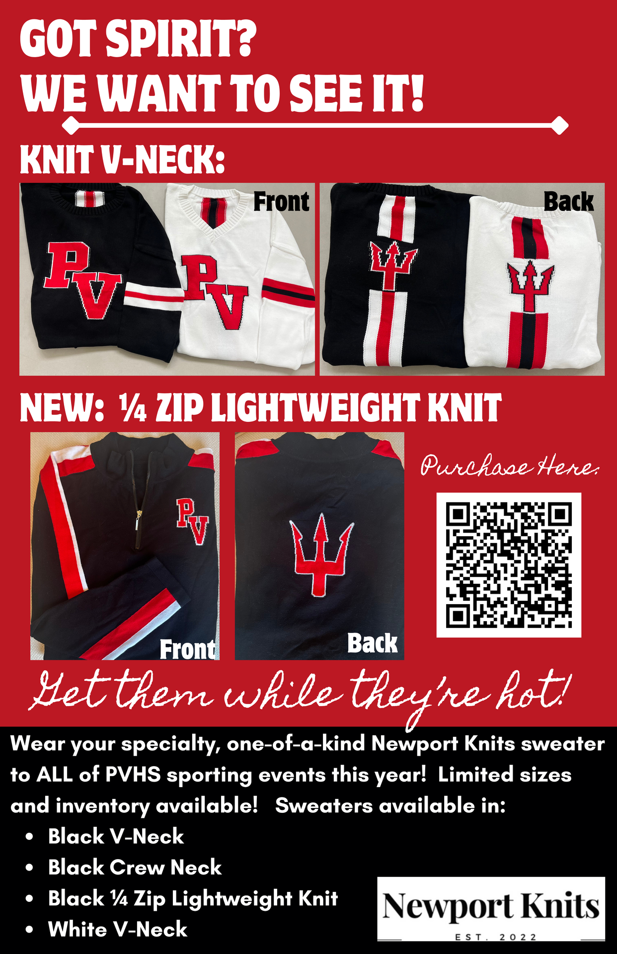 PVHS PTSA 2025-2026 Spirit Wear Sweater sale