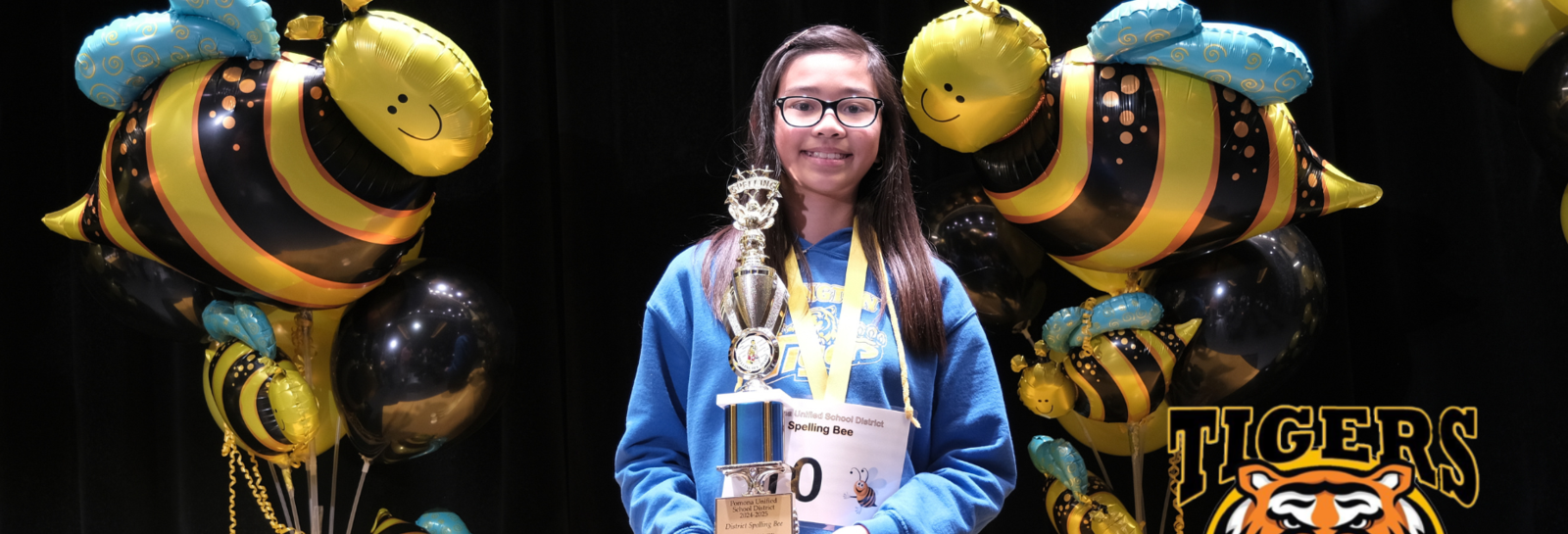 2025 Spelling Bee winner - picture of student from Lexington