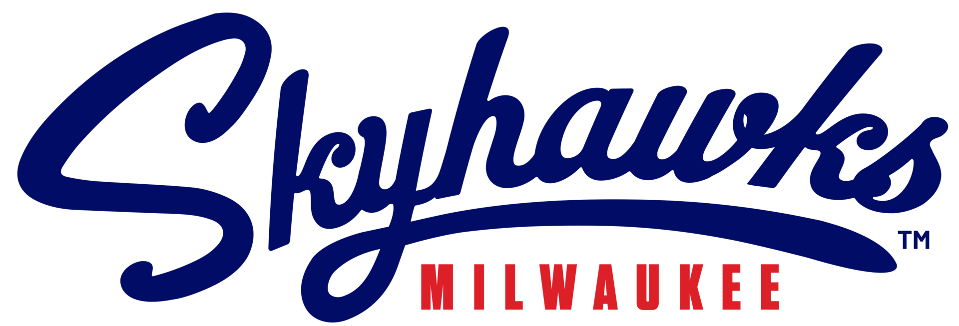 Skyhawks Milwaukee logo in red and blue