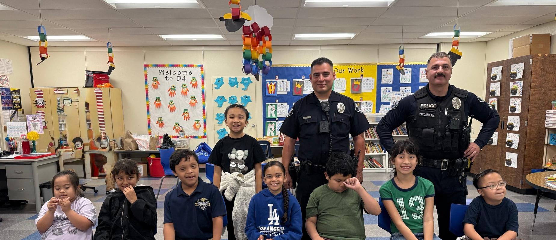 Career Day with Police Officers
