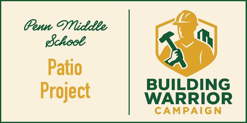Building Warrior Campaign logo and text saying PATIO PROJECT