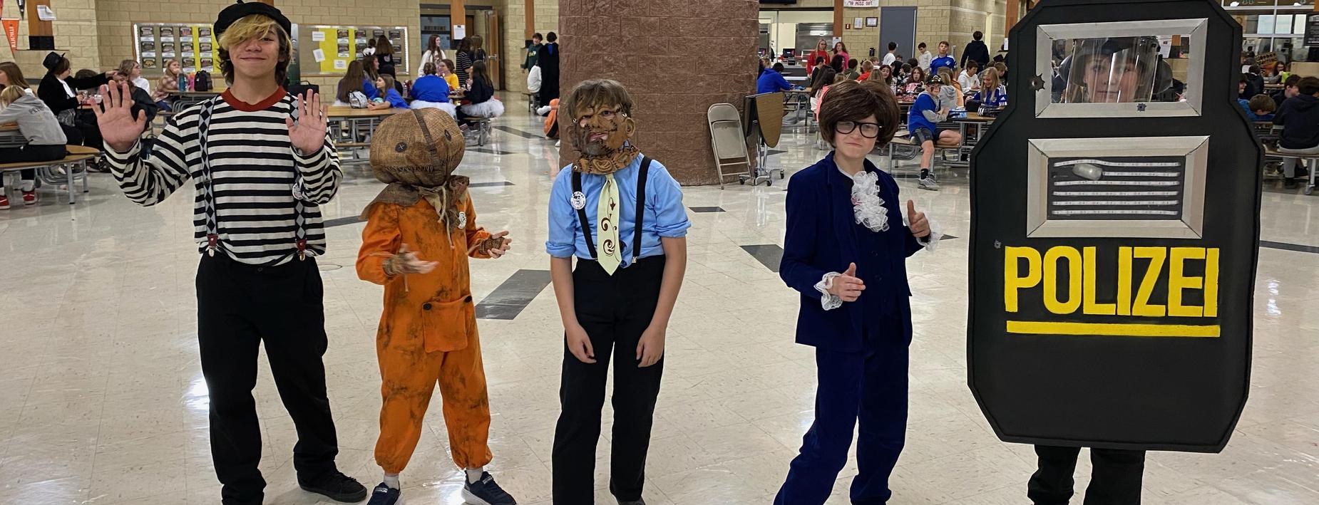 Dressed up for Halloween