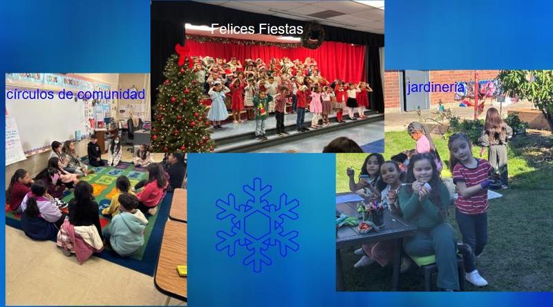 students around school campus and performing