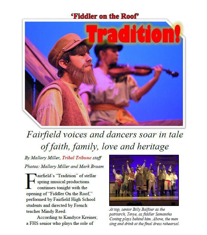 FHS Journalism Student's Preview of Fiddler on the Roof Just in Time for April 25 Opening Featured Photo