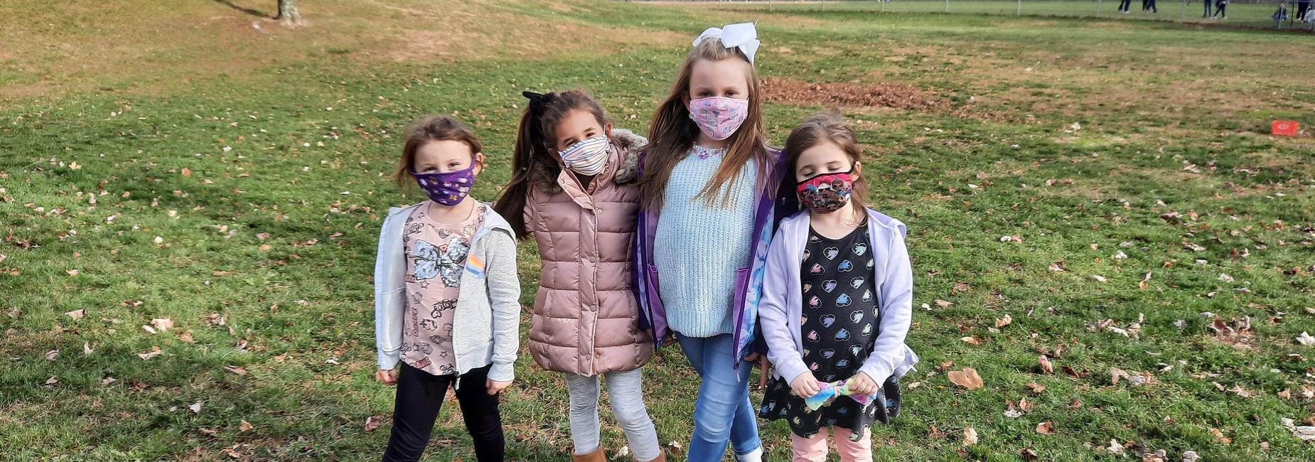 girls with masks