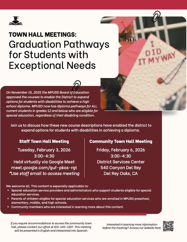 Alternative to Graduation Pathways Town Hall Information