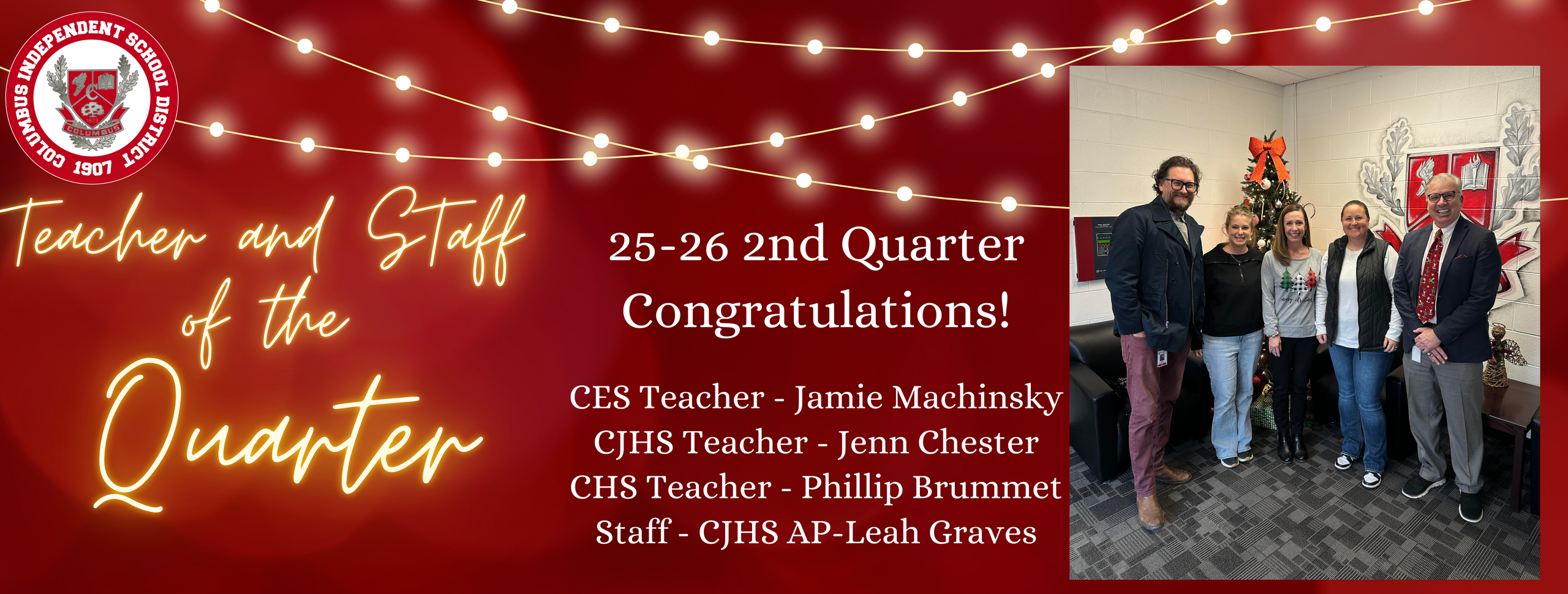 Teacher and Staff of the 2nd Quarter