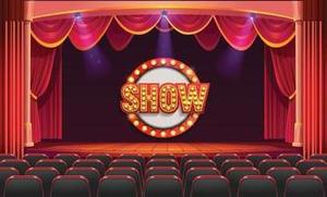 Stage with the word "show"