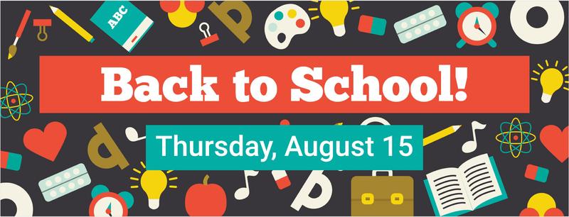 Back to School Information Thumbnail Image