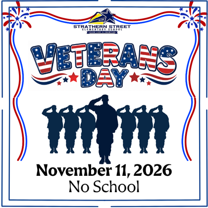 🇺🇸 Veterans Day – No School | Wednesday, November 11 ⭐ Featured Photo