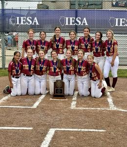 Softball Team Poses After 3rd Place Game