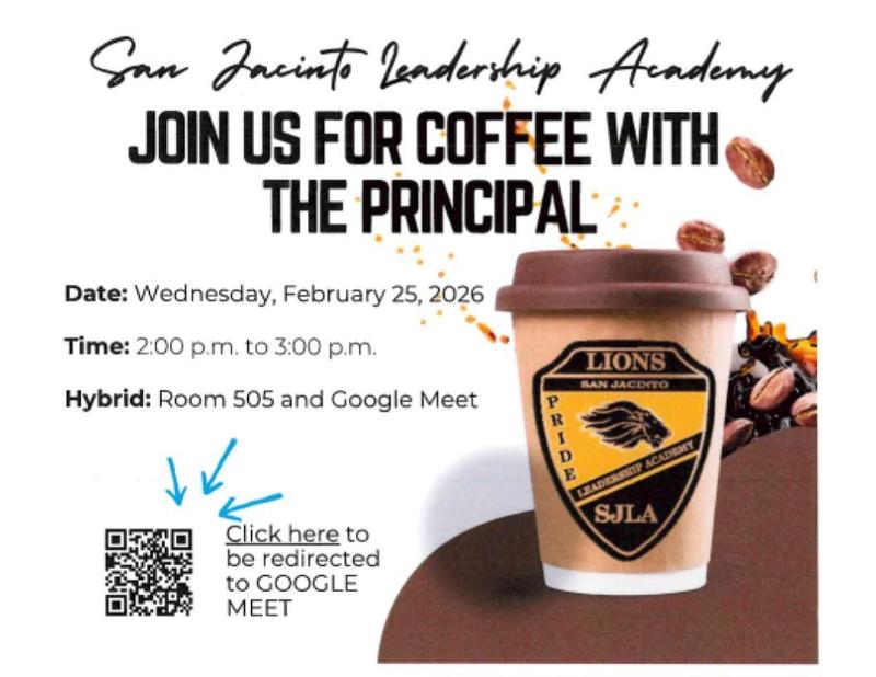 coffee with the principal 2/25
