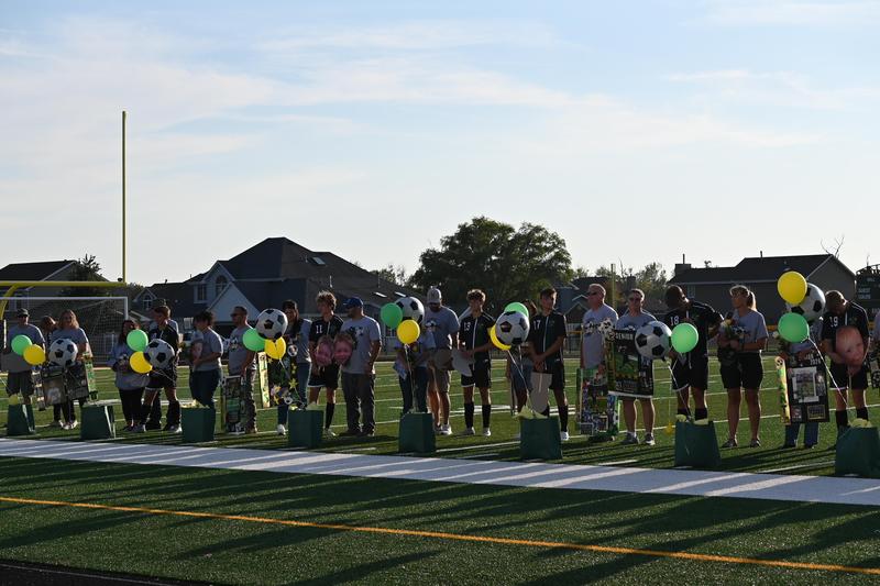 Soccer players honored on Senior Night