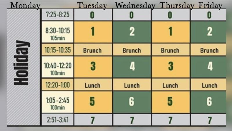 Bell Schedule