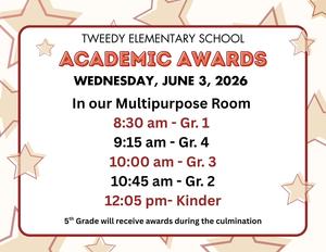 Award assembly reminder