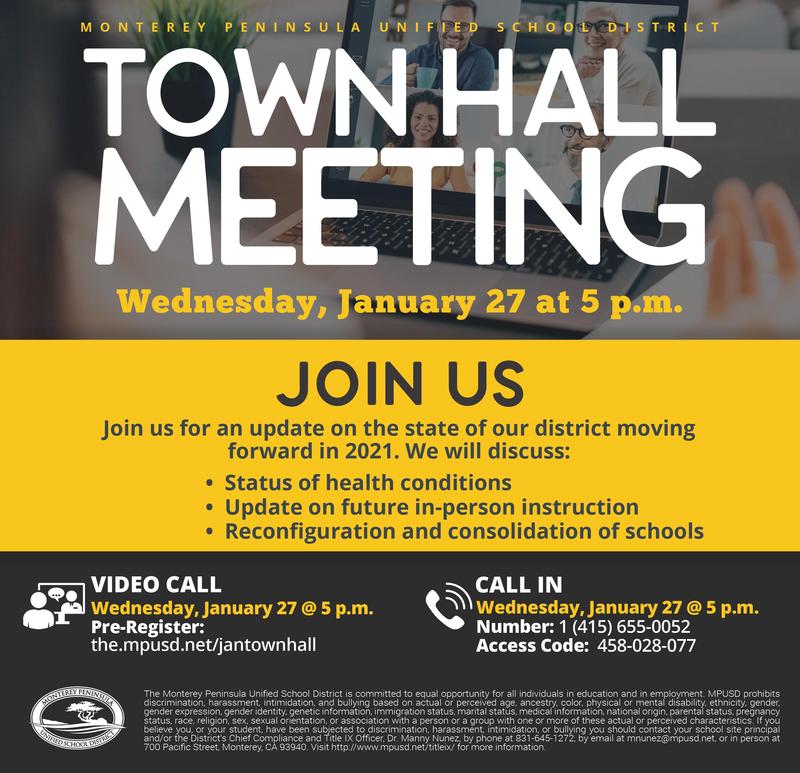January Town Hall Flyer