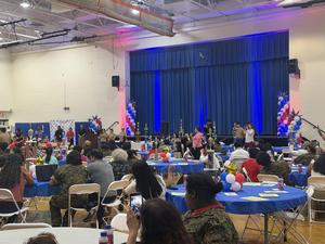 Celebrating the Young Marines at the Union Hill Middle School