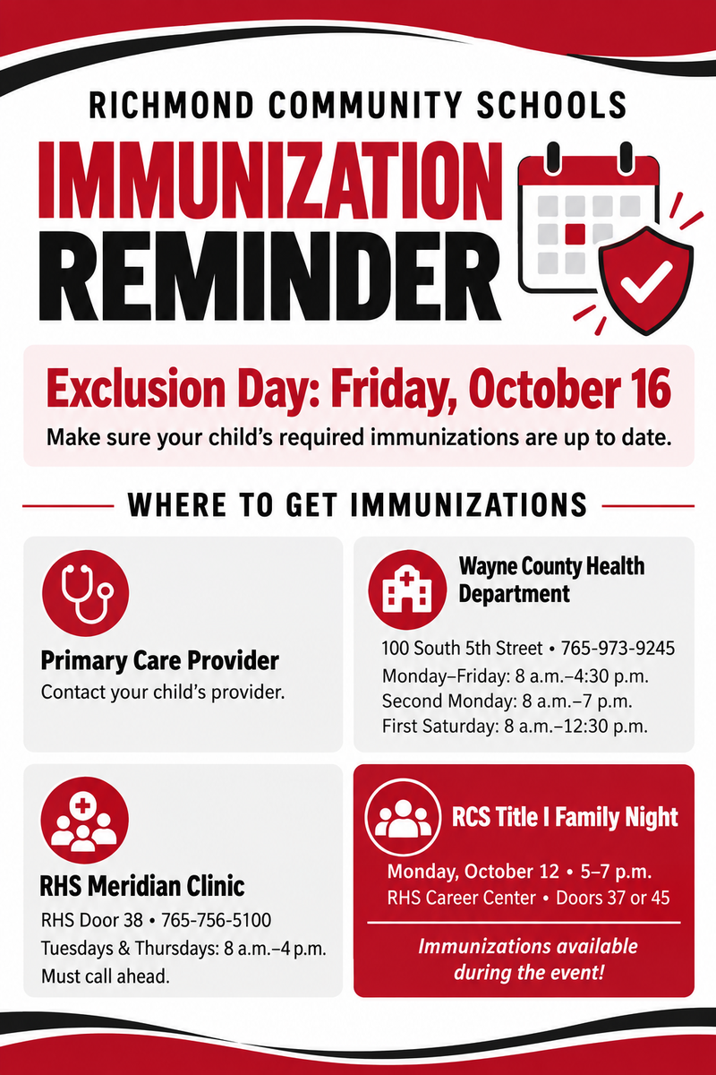 Reminder: Immunization Exclusion Day