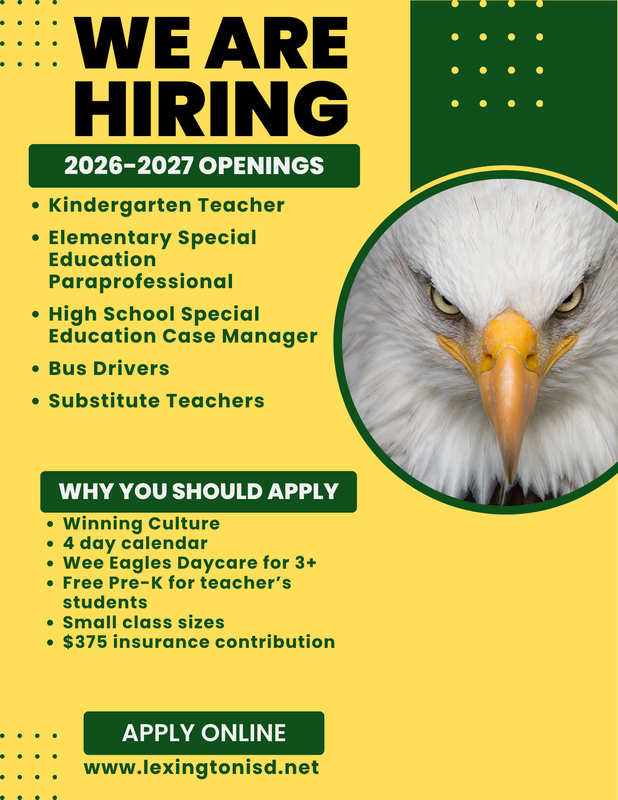 LISD Now Hiring Splash