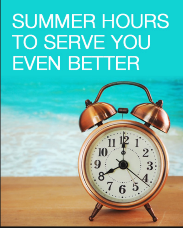 Summer Hours Clock