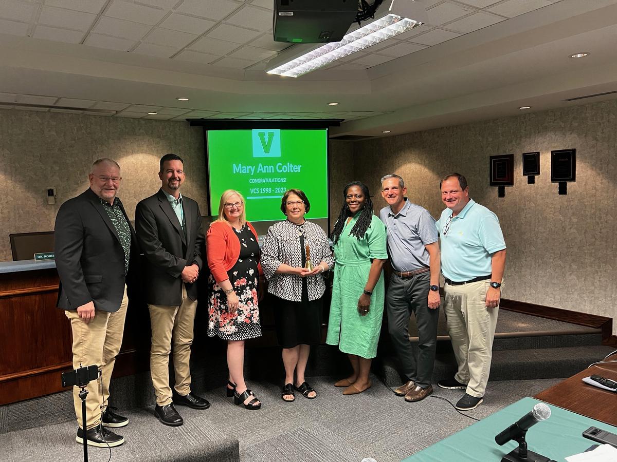 Retirees Honored at May VCS Board Meeting Valparaiso Community Schools