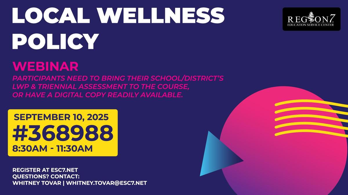 Local Wellness Policy marketing graphic