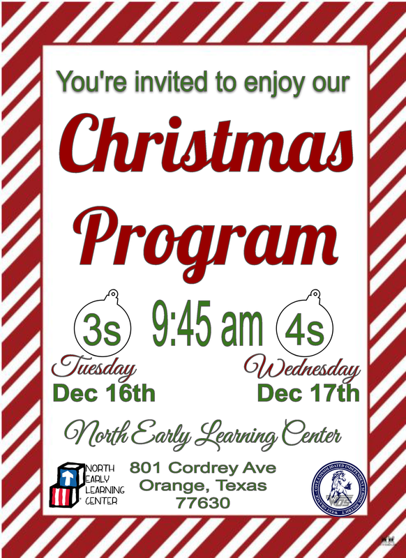 christas program flyer english