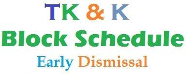 TK & Kinder Block Day Schedule Featured Photo