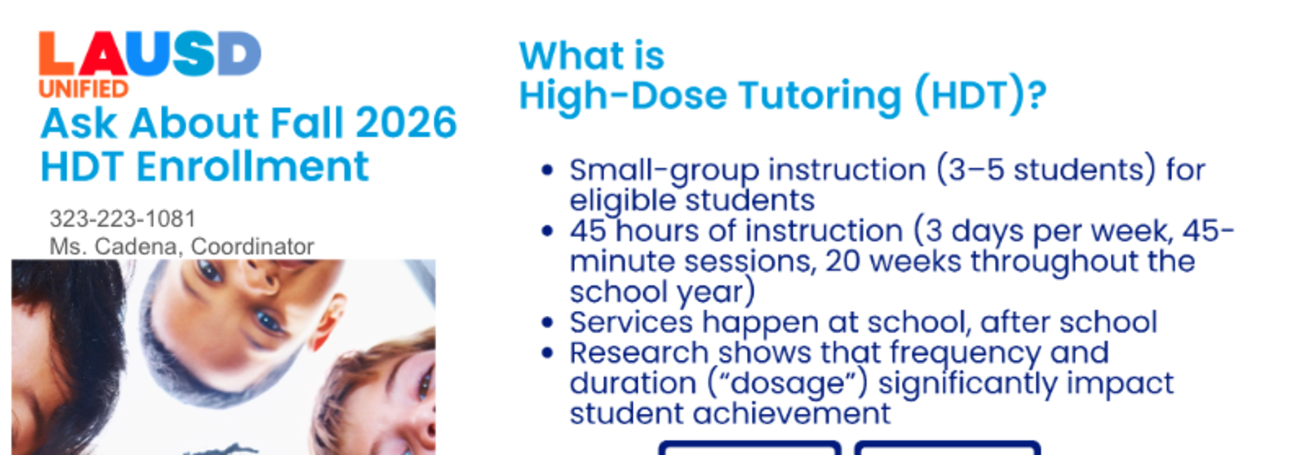 High Dose Tutoring