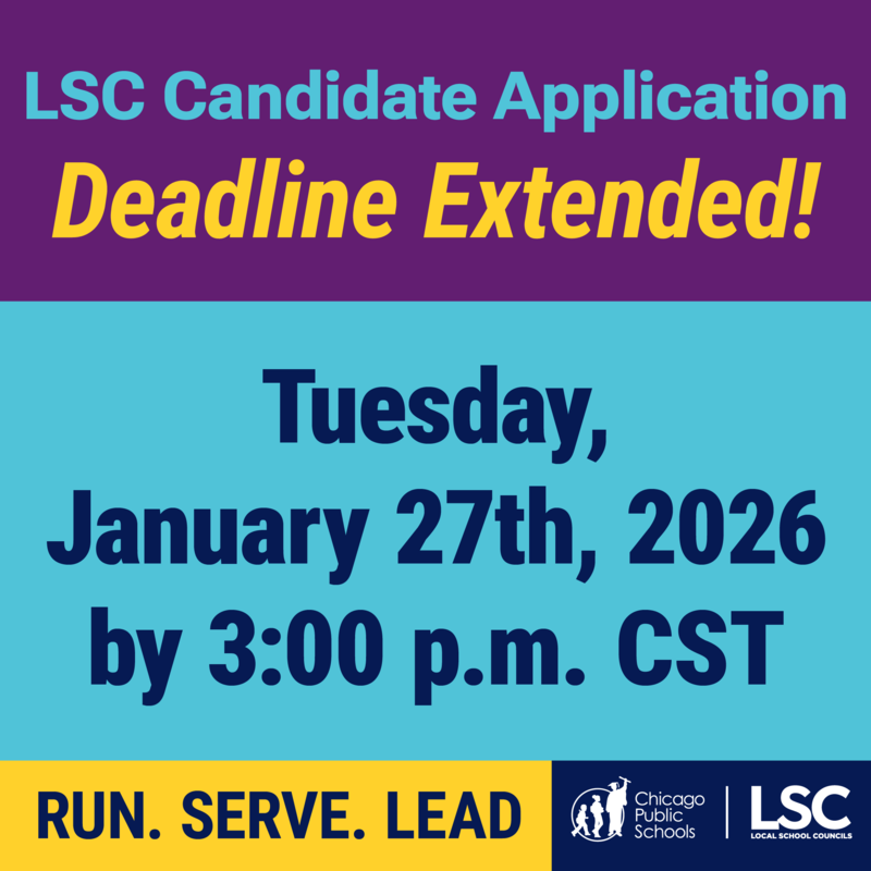 The LSC application deadline has been extended to Tuesday, January 27th, by 3:00 PM