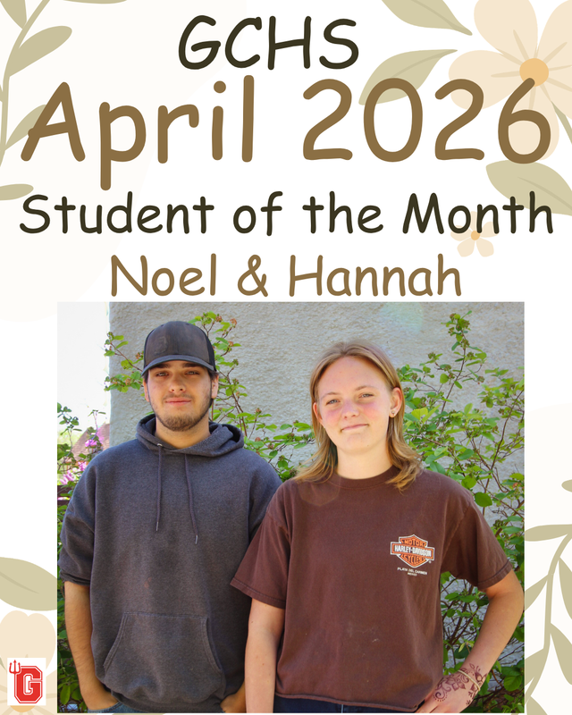 GCHS April 2026 Students of the Month Featured Photo