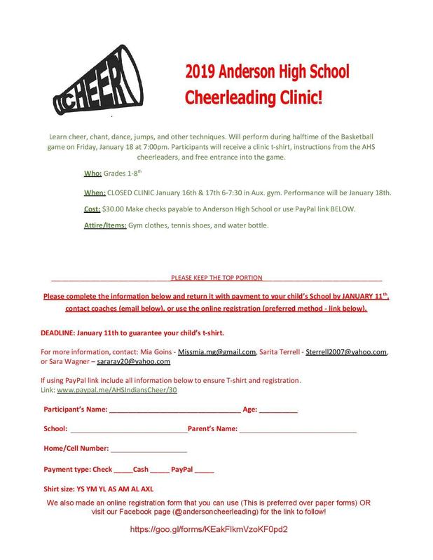 AHS Cheer Clinic Thumbnail Image