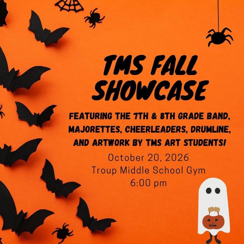 TMS fall showcase October 20 at 6 pm