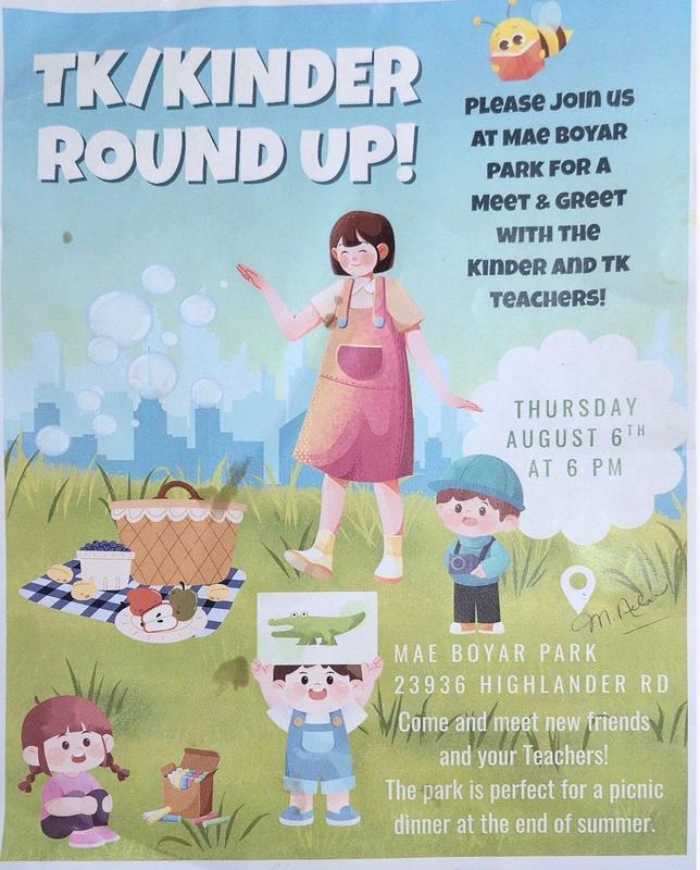 TK/Kinder Round Up!