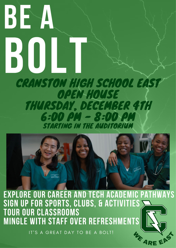 Be a Bolt Open House for 8th Grade Students