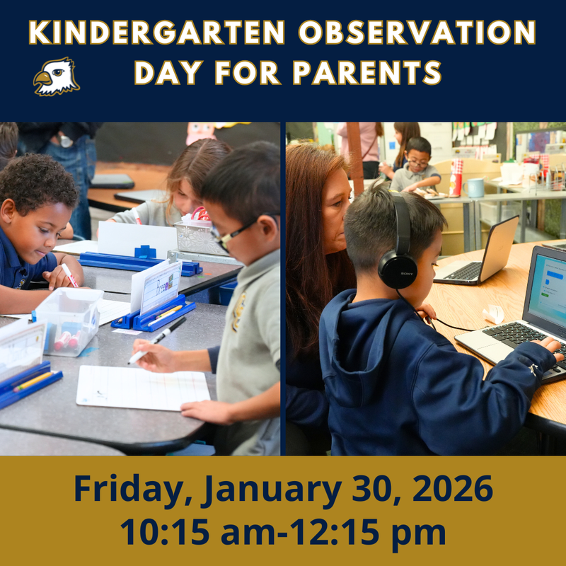 KINDERGARTEN OBSERVATION DAY FOR PARENTS
