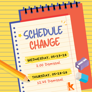 Schedule Change!