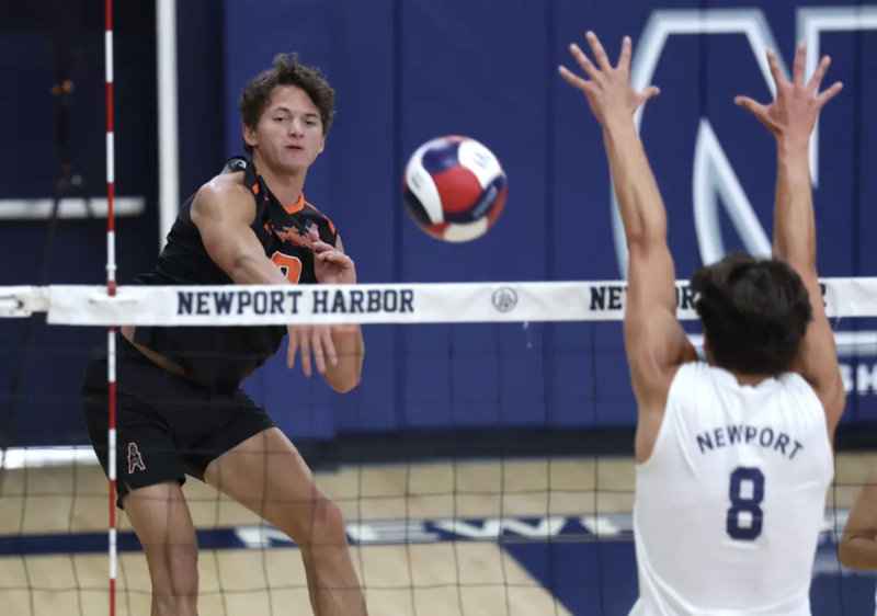 Ben Arguello playing volleyball