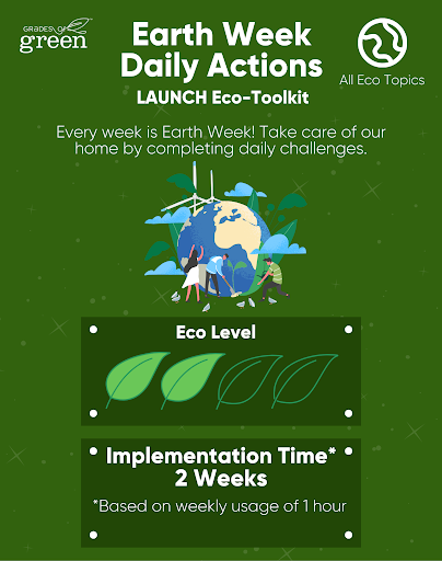  Earth Week Daily Actions 2