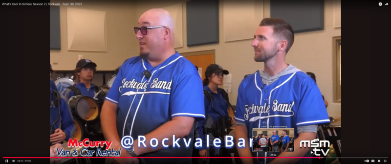 Rockvale High band appearance on What's Cool in School