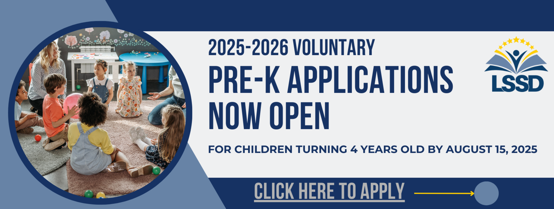 Pre-K Enrollment Banner
