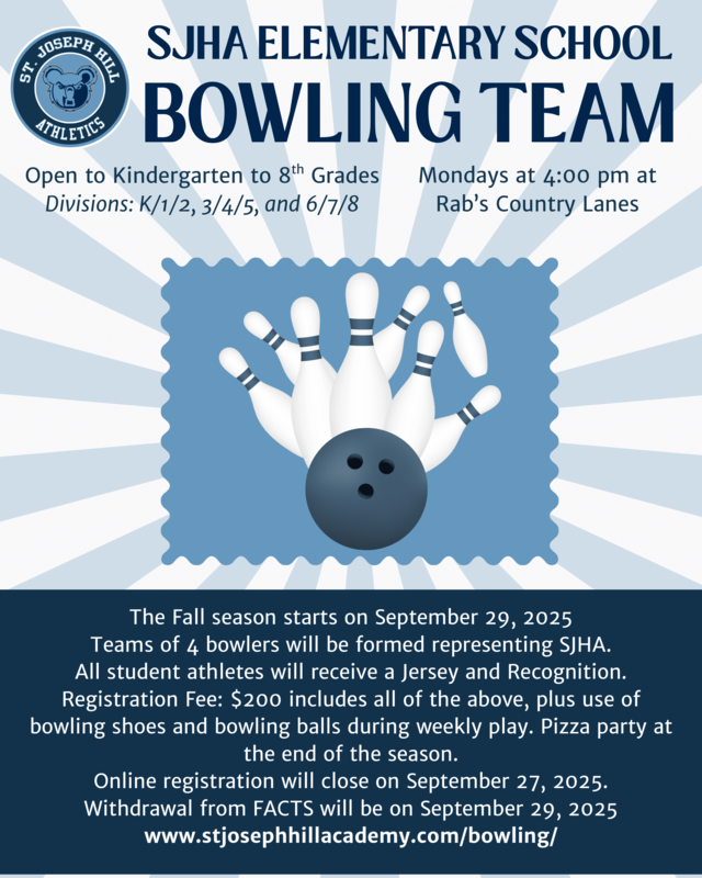 SJHA Bowling Team - Fall Season