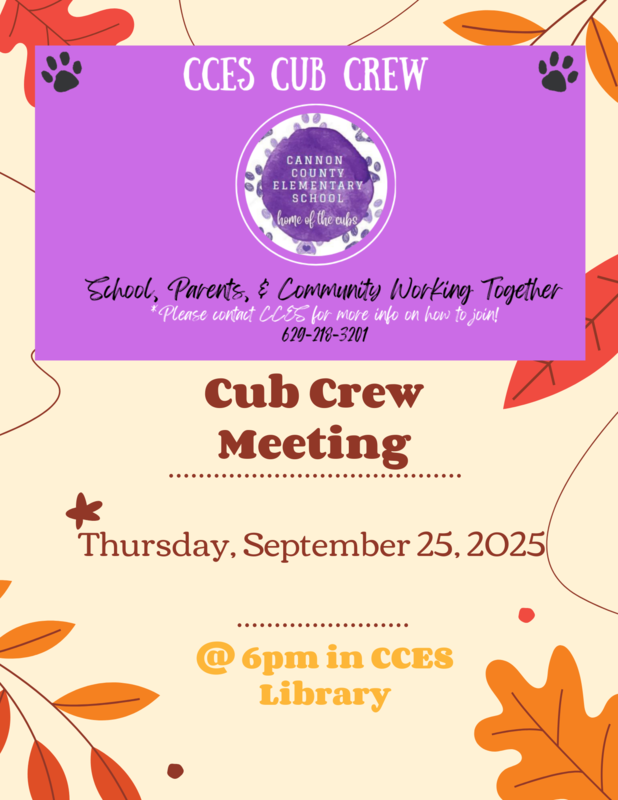 Sept. Cub Crew Mtg.