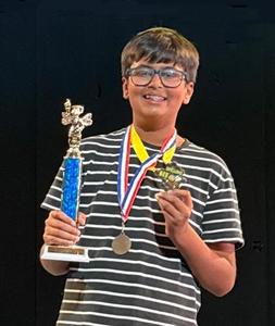 Arva Parikh regional spelling bee 2nd place