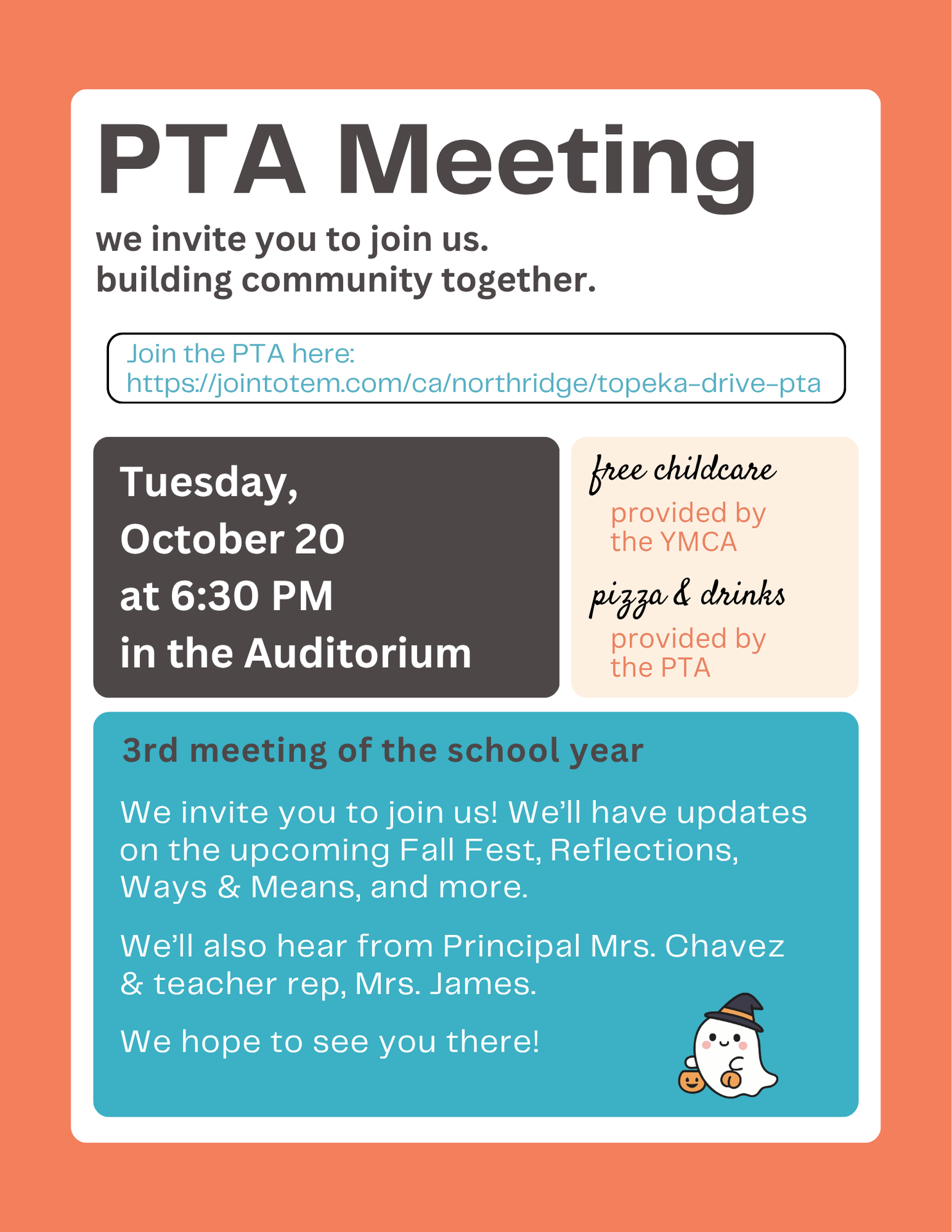 PTA Association meeting october