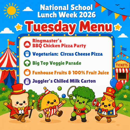 NSLW Tuesday 10-13-26 Lunch Menu