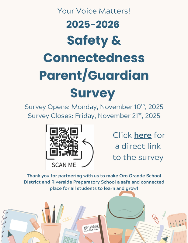 Safety & Connectedness Survey Flyer