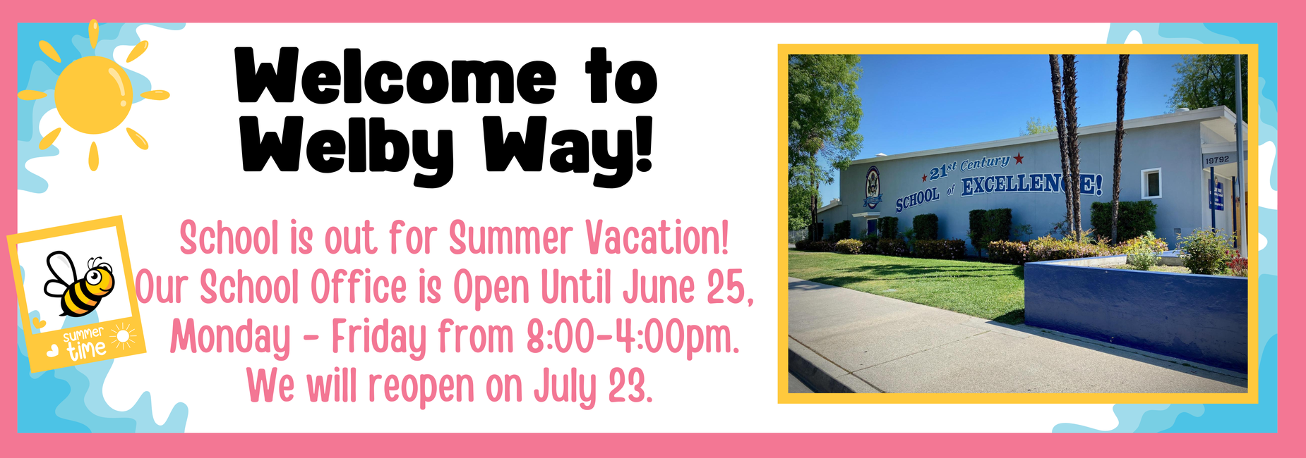 Summer Vacation Header