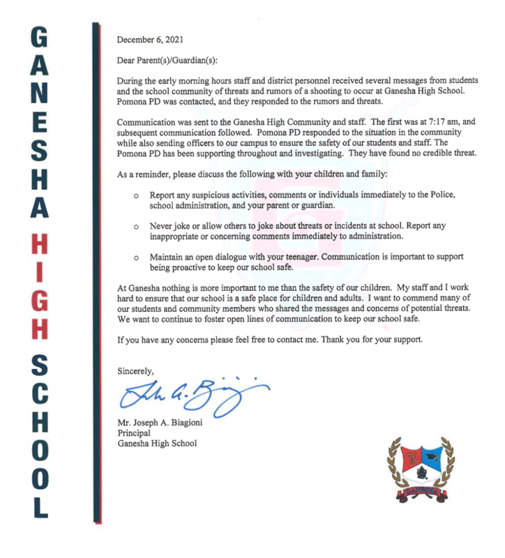 Ganesha High School- Rumor Update